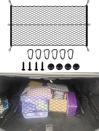 Goods Nets 41 x 30 Inch Cargo Net Luggage Net Storage Net with Hooks Small Mesh Cargo Net for Car Trunk Accessories Trunk Organization & Secure Cargo Storage