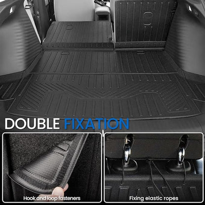 Floor Mats Set for 2023-2025 2026 2027 Honda HR-V, All Weather TPE Backrest Mat Trunk Mat Cargo Liner Door Sill Guards Accessories for HRV