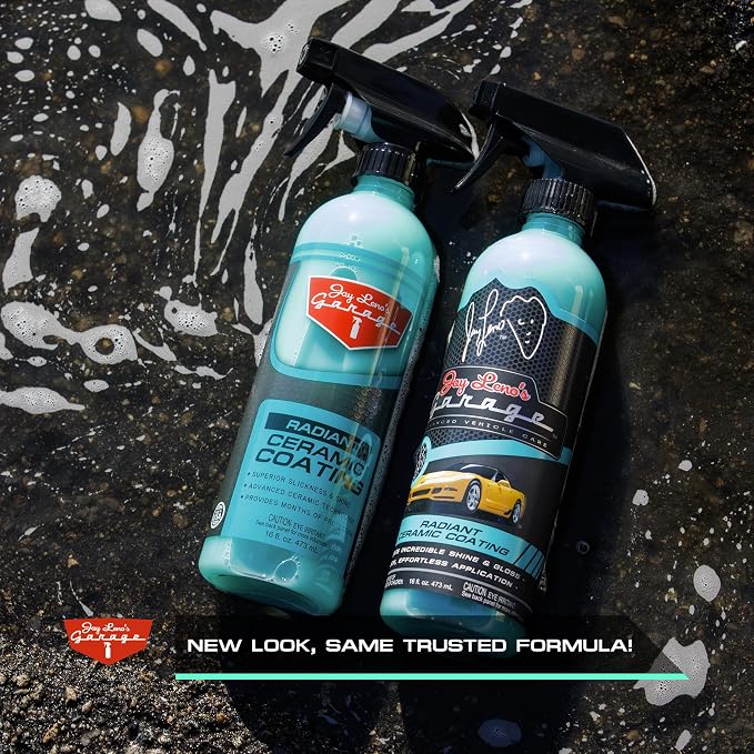 Jay Leno's Garage Radiant Ceramic Coating Cars and Trucks, Easy-to-Apply Long-Lasting Ceramic Coat Protection, Enhances Shine and Gloss