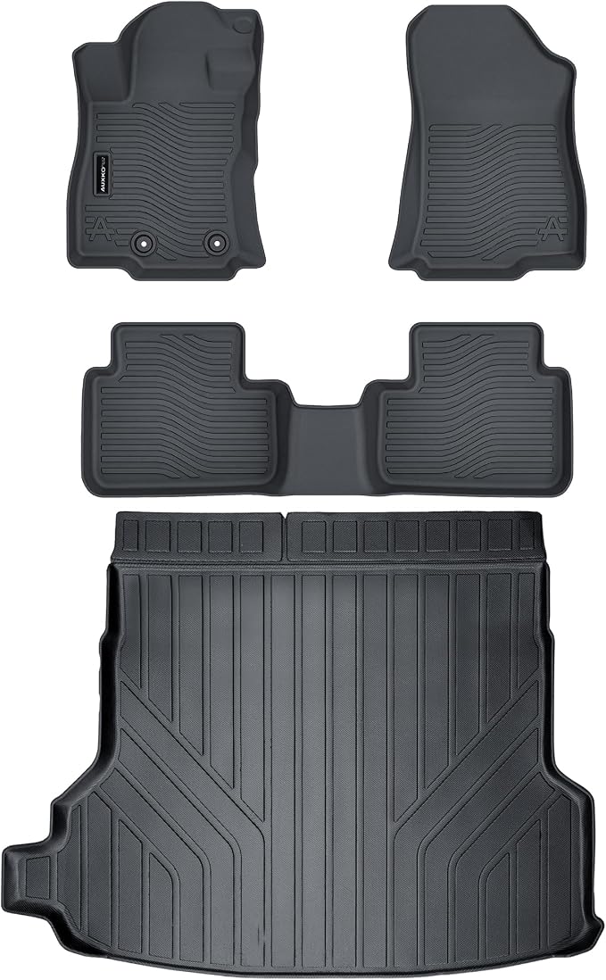 Auxko All Weather Floor Mats Cargo Mat Fit for Subaru Forester 2025 2026 (Not for Hybrid & Wilderness) TPE Liners Accessorise All Season Guard Odorless Anti-Slip Cargo & Floor Mats for Subaru Forester