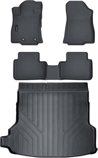 Auxko All Weather Floor Mats Cargo Mat Fit for Subaru Forester 2025 2026 (Not for Hybrid & Wilderness) TPE Liners Accessorise All Season Guard Odorless Anti-Slip Cargo & Floor Mats for Subaru Forester