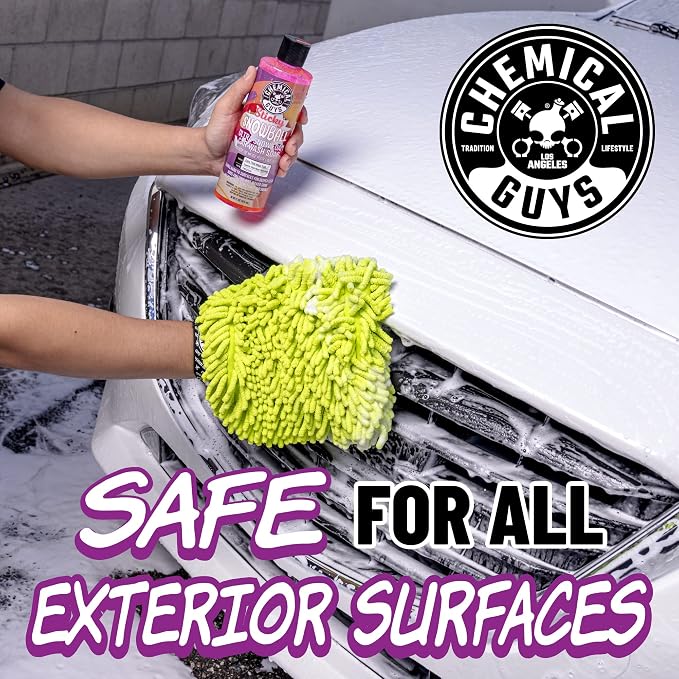 Chemical Guys CWS21564 Sticky Snowball Ultra Snow Foam Car Wash Soap (for Foam Cannons, Foam Guns or Bucket Washes) for Cars, Trucks, Motorcycles, RVs & More 64 fl oz (Half Gallon) Cherry Scent