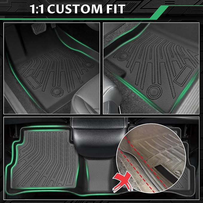 Floor Mats for Mazda CX5 2013 2014 2015 2016, CX-5 Floor Mats Custom Fit 2 Row & Cargo Liner & Seats Back, TPE Waterproof Non-Slip CX5 Mats Accessories, 1st Gen CX-5 Floor Mats