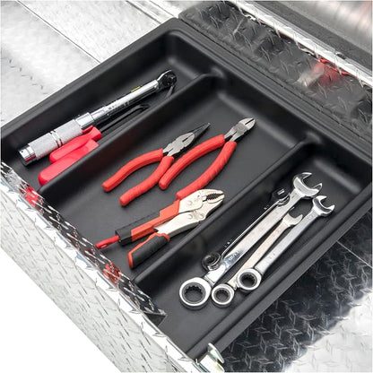 UWS EC10481 Pull Handle 69-Inch Heavy-Wall Aluminum Truck Tool Box with Low Profile, RigidCore Lid