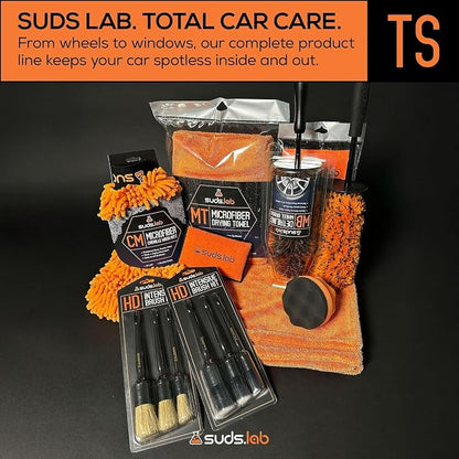Suds Lab TS Tire Shine Applicator – Reusable Foam Tire Dressing Applicator Pad, Tire Shine Brush, Ideal for Car Tire Shine Gel, Tire Balm, Tire Cleaner, and Tire Applicator Sponge for even application