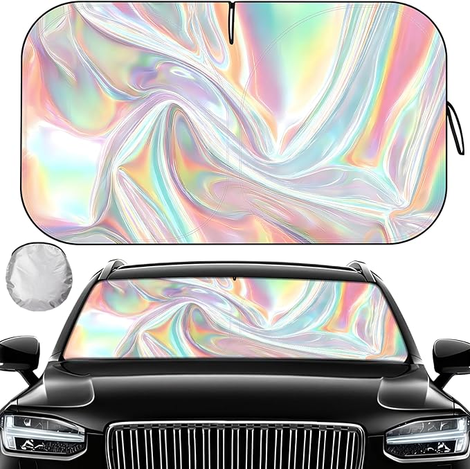 Car Windshield Sun Shade, Folding Car Shades for Front Windows UV Rays Sun Cover Shade, Keeps Your Vehicle Cool