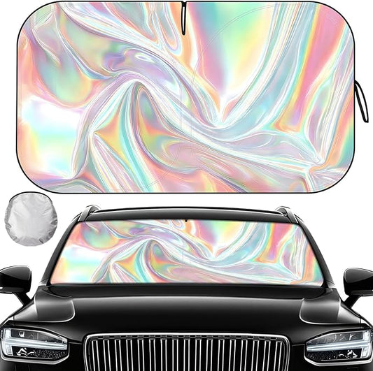 Car Windshield Sun Shade, Folding Car Shades for Front Windows UV Rays Sun Cover Shade, Keeps Your Vehicle Cool