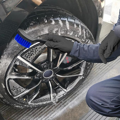 Car Cleaning Brush,Tire Brush,Cleaning Brush, Tire Brushes for Cleaning Rims Cleaning Brushs for Car Interior and tire (Blue+Black)