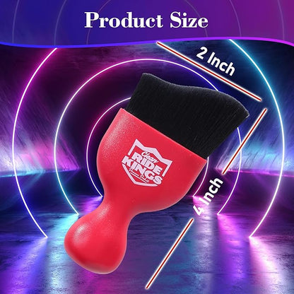 Car Detailing Kit, Interior Cleaning Brush & Microfiber Towel Set, Scratch Free Extra Soft Duster for Car Interior Exterior, Gifts for Men Women - 3 Packs - Red