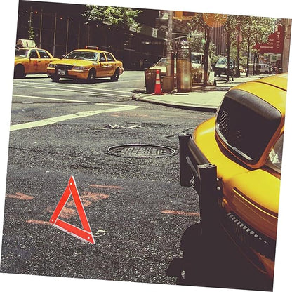 2pcs Foldable Emergency Triangle Sign Roadside Safety Warning Signs for Car Trucks