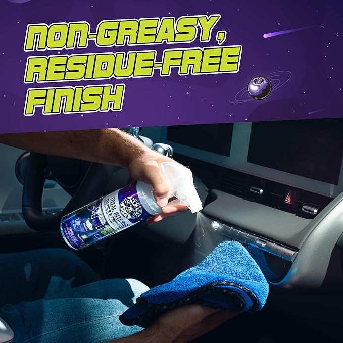 Chemical Guys Total Interior Cleaner & Protectant - (16 oz) All-in-One Car Interior Cleaner for Dash, Seats, Carpet, Glass, Vinyl, Leather, and Plastic - Galactic Scent