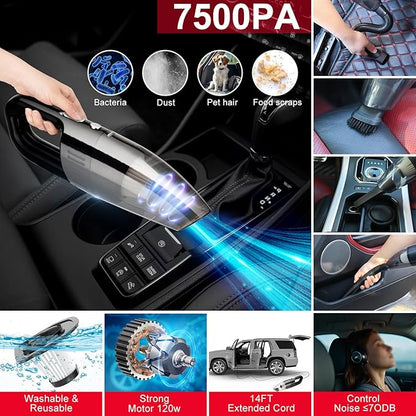 42Pcs Car Wash Cleaning Kit with Foam Gun Sprayer Detailing Brushes Car Vacuum Windshield Cleaning Tool Tire Brush Towels Complete Interior Exterior Detailing Set for Car