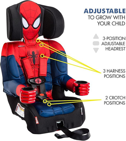 KidsEmbrace 2-in-1 Car Seat | Forward-Facing Harness (26.5–65 lbs) & Booster Mode (40–100 lbs) | Latch | Premium Fit with Multi-Position Headrest, Harness & Recline