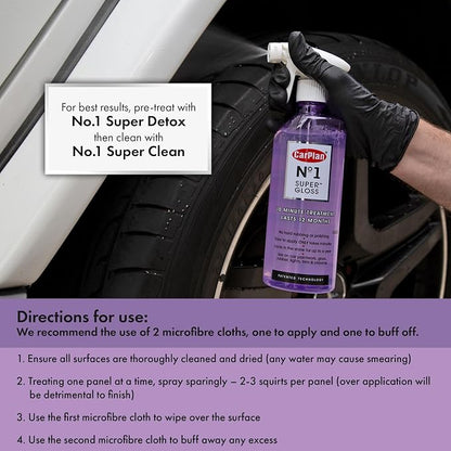 CarPlan No1 Super Gloss, 10 min to Apply Lasts 12 Months, 21 Fl Oz