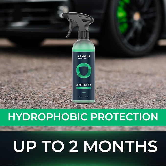 Armour Detail Supply - Amplify Ceramic Detailer: Quick & Easy Gloss Enhancement | Streak-Free, Hydrophobic Formula | Safe on All Vehicles | 128oz