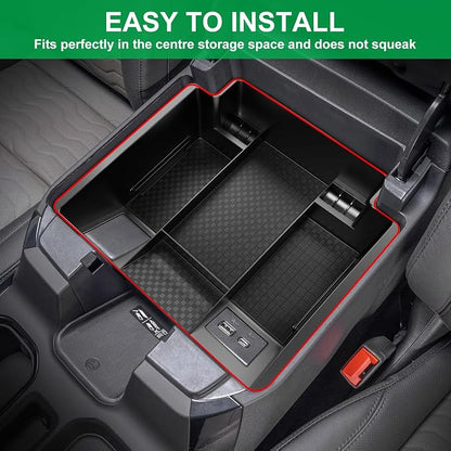 Center Console Organizer for 23-25 Chevy Silverado & GMC Sierra 1500, Refreshed 22-25 Silverado/Sierra 1500 Models, 24-25 Silverado/Sierra 2500HD 3500HD(Full Console w/Bucket Seats ONLY)