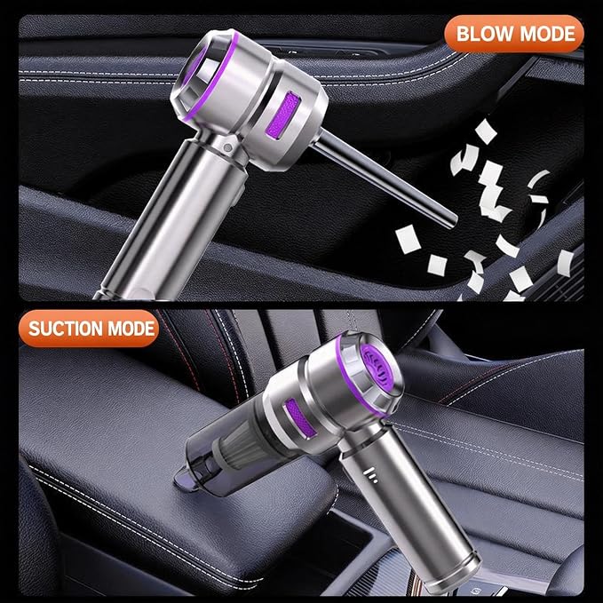 Handheld Car Vacuum Cordless, 22000Pa High Power Car Vacuum Cleaner and Air Duster, 2026 Upgrade 4-in-1 Car Vacuum Portable Cordless with 10 Multi-Nozzles for Small Jobs, Car, Home, Desk, Keyboard