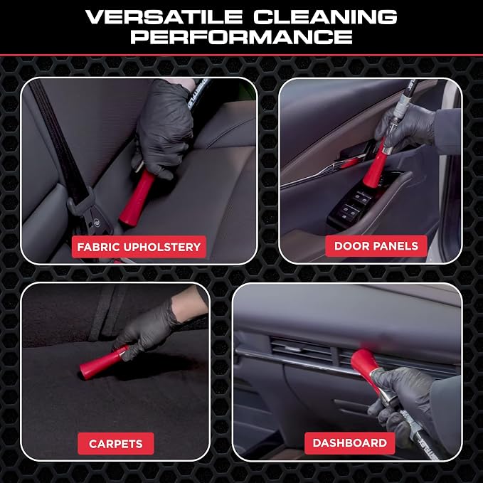 Tornador Z-007 Mini | Compact High-Pressure Car Cleaning Tool | Ergonomic Design Speeds Up Interior Detailing | Works with Air Compressor | Powerful & Portable
