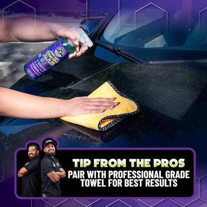 Chemical Guys Raging Rhino Waterless Car Wash And Quick Detailer Spray, No Rinse Exterior Cleaner For Paint, Glass, Wheels, Plastic, And Chrome, Spray And Wipe Shine, 128 Fl Oz