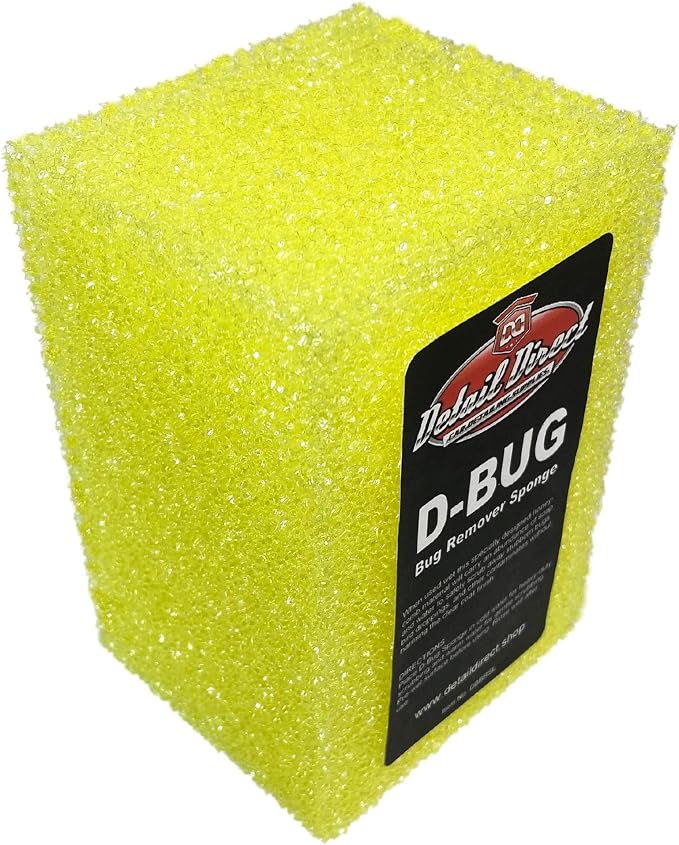 D-Bug Scrubber Sponge for Car Detailing, Yellow