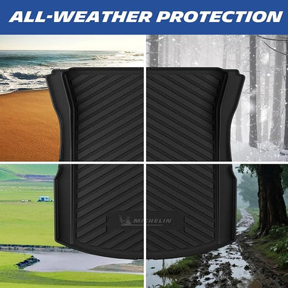 Michelin Vehicle Mat, All-Weather TPE Custom Fit Liner for Tesla Model 3 Trunk Mat 2024-2027(1 Piece), Premier