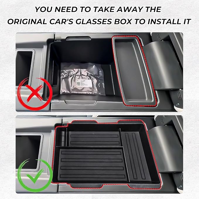 Center Console Organizer Fit for Honda Prologue EV 2024 2025, for Acura ZDX 2024 2025 Armrest Middle Storage Box Arm Rest Tray Interior Accessories