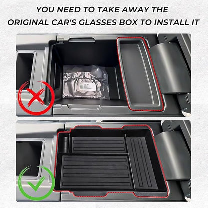 Center Console Organizer Fit for Honda Prologue EV 2024 2025, for Acura ZDX 2024 2025 Armrest Middle Storage Box Arm Rest Tray Interior Accessories