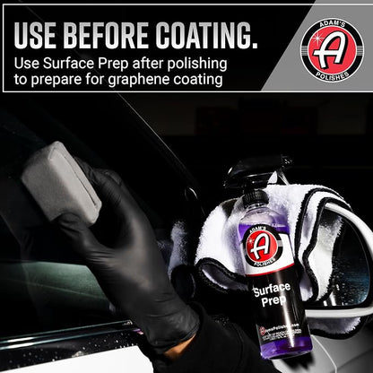 Adam's Polishes Surface Prep (4oz) - A Surface Cleanser Spray for Auto Paint Prep to Apply Any Ceramic Coating, Car Wax, or Spray Sealant | Use After Clay Bar, Car Wash & Orbital Polisher Treatment