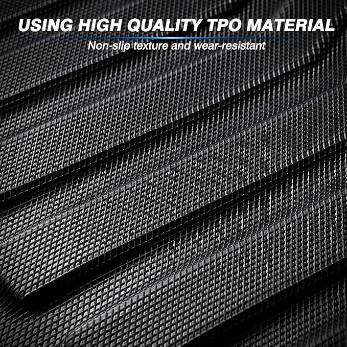 KUST Floor Mats for 2018-2024 BMW X3 G01 Accessories All Weather Floor Mat Custom Fit Floor Liners 2 Row Seat Liner Set 3PCS Black Non-Slip