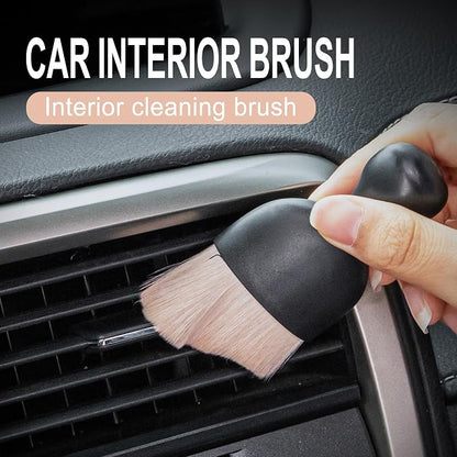 GaRhomxy Car Detailing Brushes, Car Interior Dust Sweeping Soft Brush, Soft Bristles Brush Cleaning Tool for Automotive Dashboard, Air Conditioner Vents, Computer, Scratch Free(Ivory White)