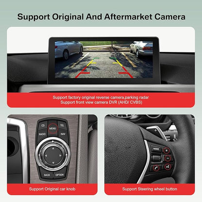 Wireless CarPlay Android Auto Adapter for BMW NBT 1 2 3 4 5 6 7 Series X1 X3 X4 X5 X6 2012–2016 Retrofit Decoder Support Mirrorlink, Rear Camera and OEM Car Functions