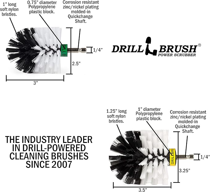 Car Cleaning Supplies - Truck Detail Brush - Wheel Brushes - Car Tire Cleaner - Truck Toolbox Scrubber - Windshield Glass Cleaner Brush - Home Leather Cleaning Tool - Carpet and Upholstery Scrubbing