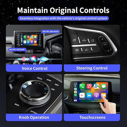 Magic Box 3.0 Max 2026 Upgrade, Support Netflix/YouTube/Dinsey+/Prime Video/TF Card etc., Qualcomm Multi-Core Streaming Video Box with Wireless CarPlay & Android Auto Adapter