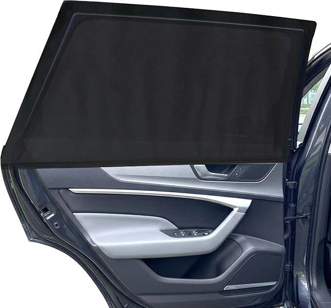 EcoNour Car Window Screen for Toyota RAV4 (2019-2025) 2 Pack | Breathable Mesh Camping Window Covers | 100% Protection from Bugs, Mosquito & UV | Baby Safe Privacy Blackout Net | Car Accessories