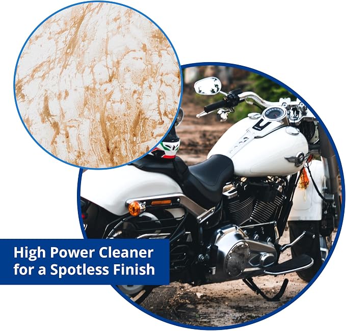 Shinykings Wash&Shine 66 WATERLESS Motorcycle Cleaner | Made in USA | Ultra Shine Effect | Detailing Wash Spray for All Surfaces | 16 fl.oz