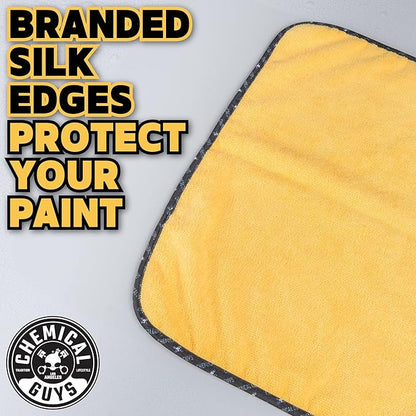 Chemical Guys Professional Grade Premium Microfiber Towels for Cars,Gold,16" x 16",Ultra-Soft and Scratch-Free Car Detailing Cloths for Trucks,Motorcycles,and More,(Pack of 6)