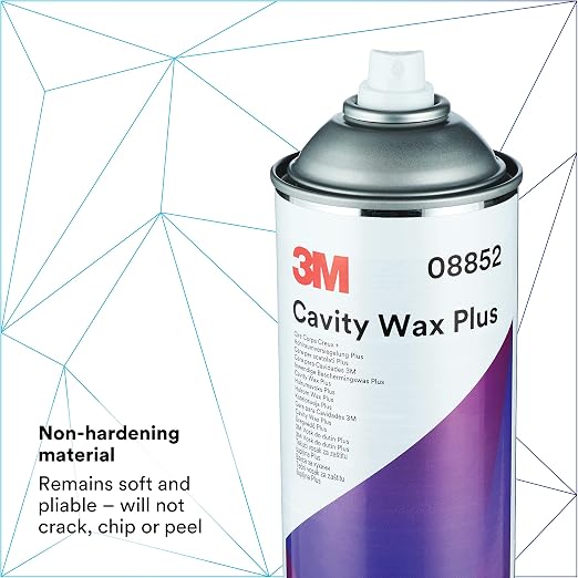 3M Cavity Wax Plus Aerosol Spray, 08852, 18 fl oz, Self-Healing, Corrosion Protection, Non-Hardening, Chipping, Peeling, Cracking