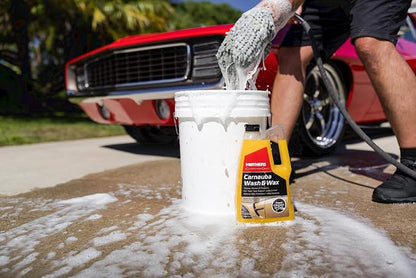 Mothers California Gold Carnauba Wash & Wax,64 oz.—Cleans,Shines & Protects–Gentle,pH Balanced, Ultra-Sudsy for a Spot-Free,Brilliant Finish.Biodegradable&Won't Strip Wax or Ceramic(05674) (Pack of 2)
