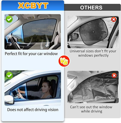 XCBYT Car Window Shades for 2019-2024 Forester - 4PCS Side Window Sun Shades with Breathable Mesh, Magnetic Car Window Covers for Baby & Privacy, UV Protection & Heat Insulation