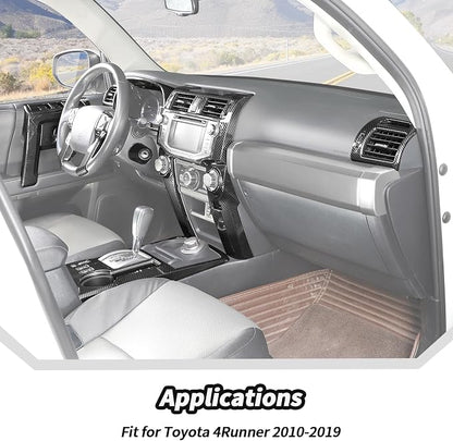 JeCar 31pcs Full Set Carbon Fiber Interior Trim Kit for 2010-2019 Toyota 4Runner Interior Accessories
