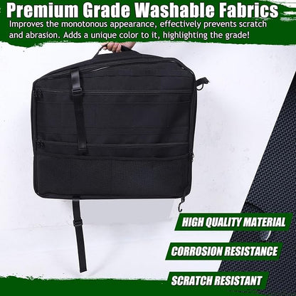Sunroof Storage Bags for Hummer EV 2022-2026 SUV/SUT, Overhead Storage Organizer Cargo, 600D Oxford Overhead Storage Bag/Waterproof/Foldable/Top Sunshade with Hardtop Suction fixing (C)