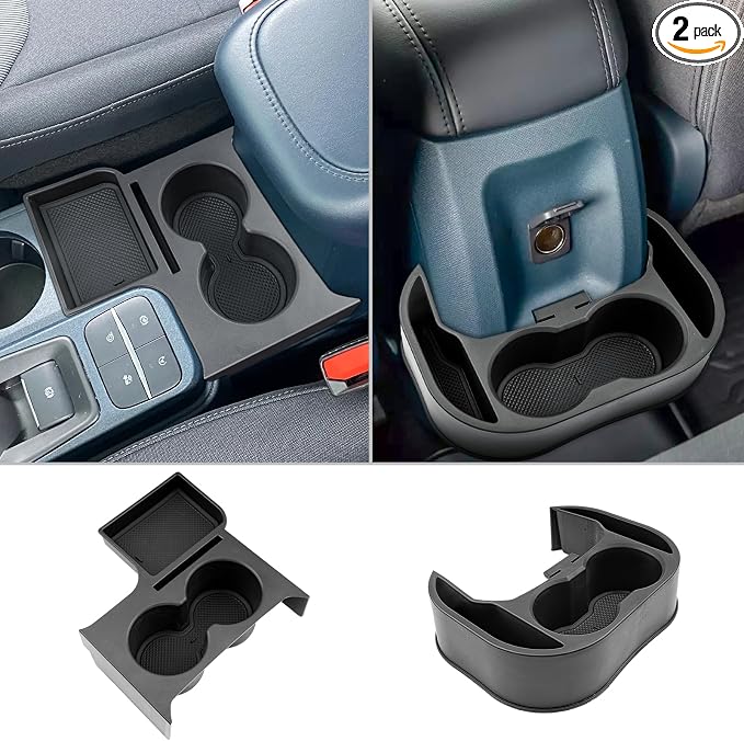 CDEFG 2022-2024 Maverick Car Cup Holder Organizer for Maverick Center Console CupHolders Expander Fit for First Row and Second Row 2022 2023 2024 Maverick Pickup Truck Interior Accessories, 2PCS