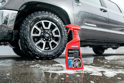 Mothers Foaming Wheel & Tire Cleaner, 1 gal. – Foaming Action Lifts Brake Dust & Grime, Safe for Factory-Coated Wheels, Restores, Cleans, Finishes Fast, Spot-Free Rinse (05902)