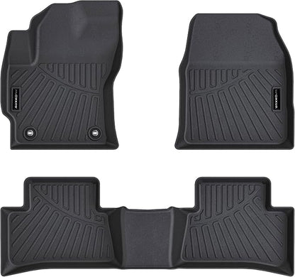 Auxko All Weather Floor Mats for Toyota Corolla Cross FWD Gas & AWD Hybrid 2026 2025-2022 TPE Liner Corolla Cross Accessories All Season Guard Odorless Anti-Slip Floor Mats