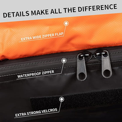 Car Rooftop Cargo Carrier Bag, 15 Cubic Feet Waterproof Heavy Duty 720D Car Roof Luggage Bag for All Vehicle with/Without Racks - Storage Bag, Anti-Slip Mat, 4 Door Hooks
