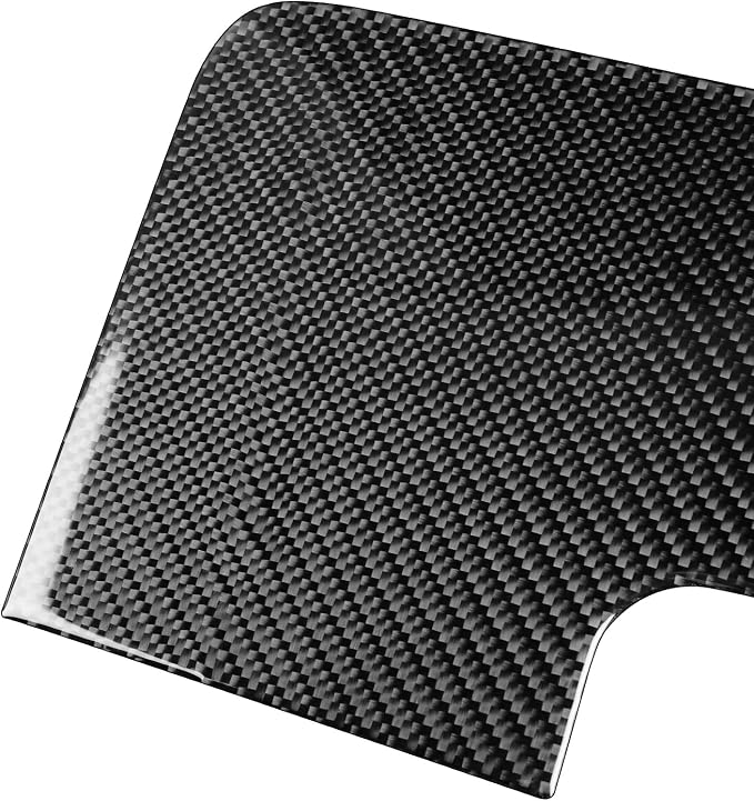Real Carbon Fiber Fit for Chevy Silverado/GMC Sierra 1500 2014-2018 for 2500/3500HD 2015-2019 Car Co-Pilot Glove Box Panel Trim Dash Decals Sticker Decor Auto Interior Accessories Cover Black