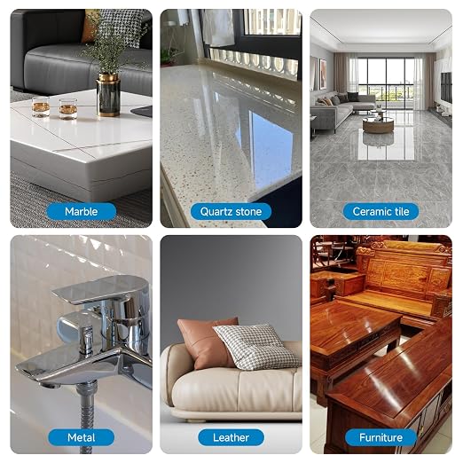 LOZLIN Nano Clear-Crystal Coating Multi-Surface Protector for Marble Granite Tile Countertop, Car Paint Wood Plastic Leather Ceramic Shine & Scratch Stain Protection-100ml