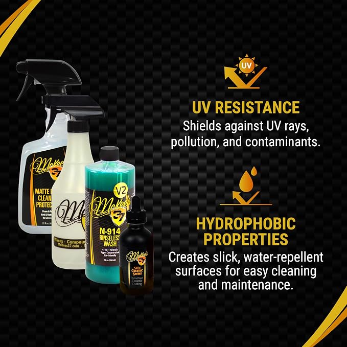 McKee's 37 - Matte Finish Ceramic Coating Kit - Complete Ceramic Coating Kit: Protection & Showroom Shine for Matte Cars