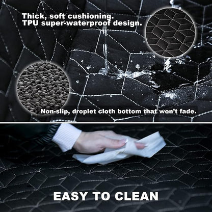 Meginc SUV Cargo Liner for Dogs,100% Waterproof Pet Trunk Car Seat Cover Mat with Bumper Flap Protector,Dog Protect Auto Carpet, Heavy Durable Pet Car Seat Protector for SUV CRV RAV4 Q5 CX5
