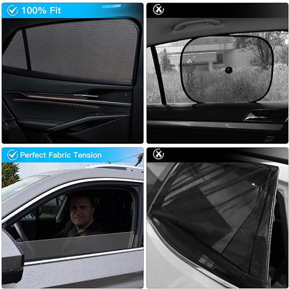 XCBYT Car Window Shade for 2019-2024 Toyota RAV4 Window Covers Side Window Sun Shade Car Window Shade for Baby with Breathable Mesh Insulate Heat and UV for Sleep Camping Breastfeeding